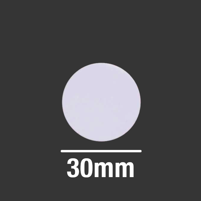 AuthentiChip 30mm White PVC disc w/ adhesive